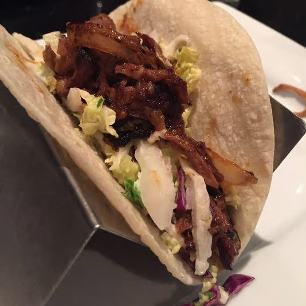 BBQ Pulled Pork Taco.