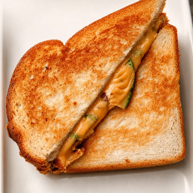 Ultimate Grilled Cheese Sandwich with Small Sea Salt Fries.