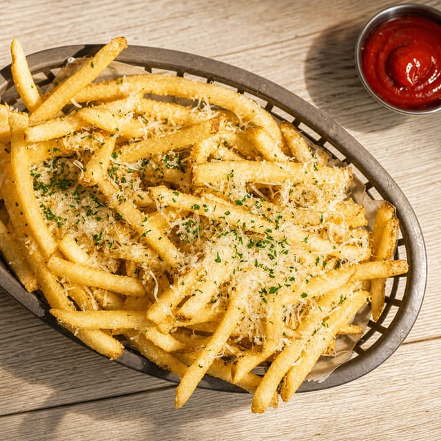 French Fries with Parmesan and Rosemary.