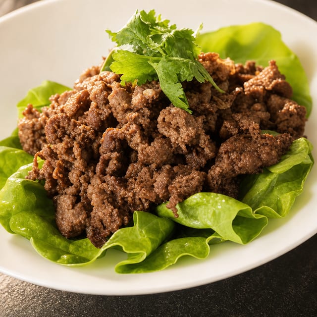 Wagyu Beef Lettuce Wrap.