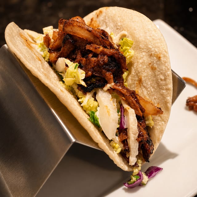 BBQ Pulled Pork Taco.