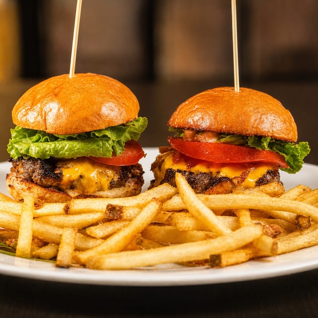 2 Sliders with Fries.